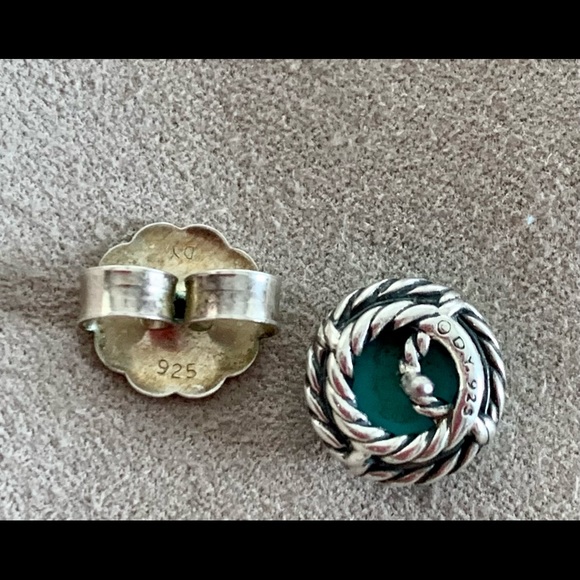 David Yurman Chatelaine Turquoise earrings - Picture 3 of 7